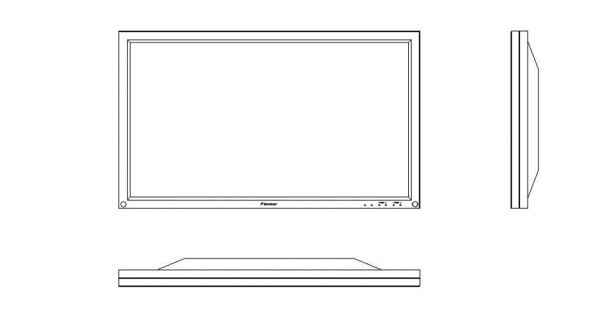 Elevation of TV unit detail 2d view CAD electrical component Autocad